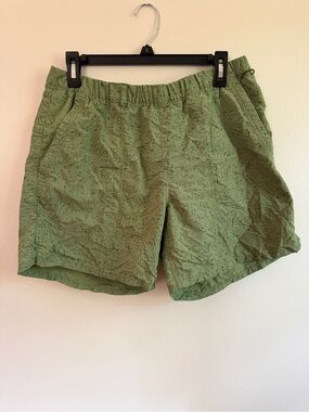 REI Olive Green Men’s Swim Shorts with Micro Speckle Print